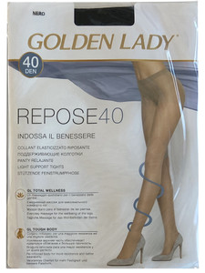 Collant Repose Tg 4 Nero 40 Denari Golden Lady