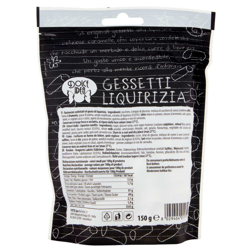 Caramelle Confettate Gessetti Alla Liquirizia Dolce Idea - Foto 3