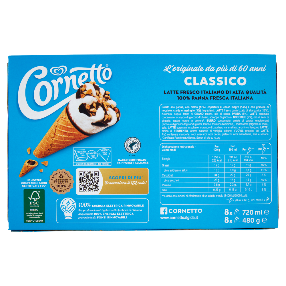 8 Cornetto Classico Algida - Foto 3
