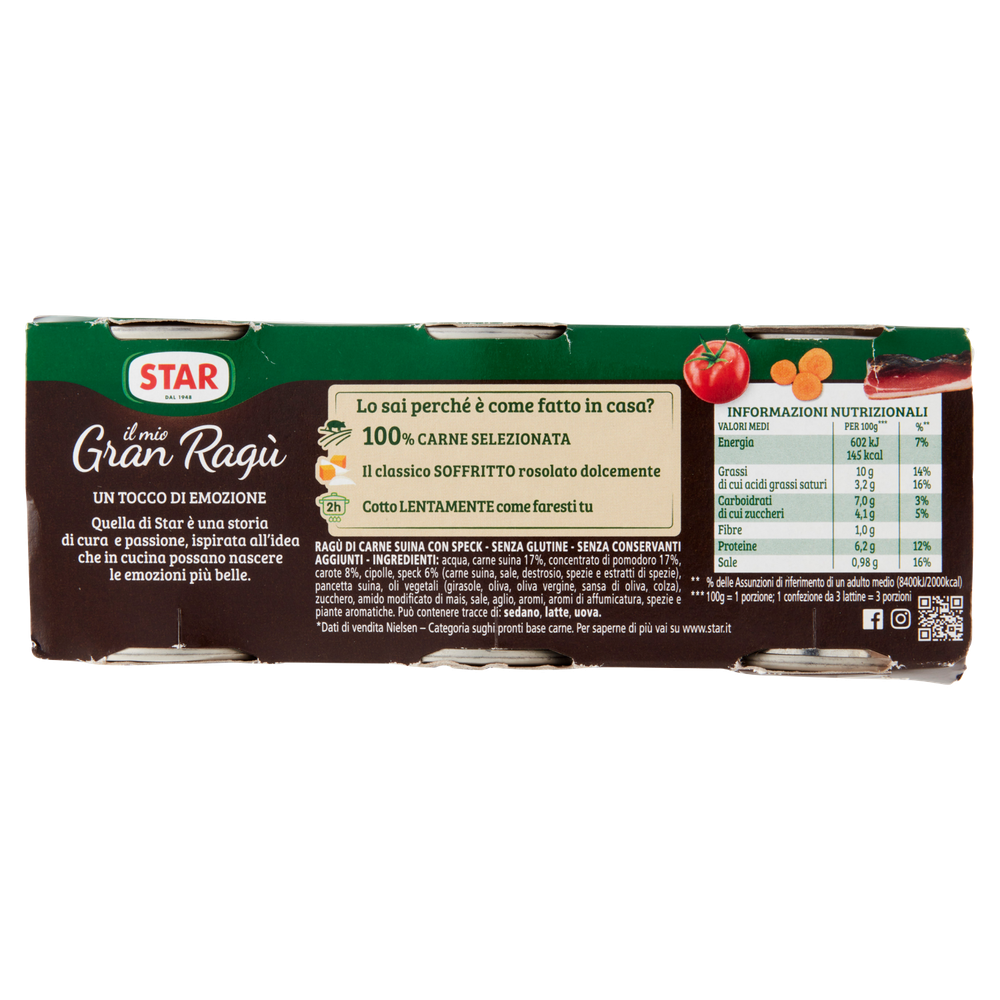 Il Mio Gran Ragu' Con Speck Senza Glutine 3x100g Star - Foto 3