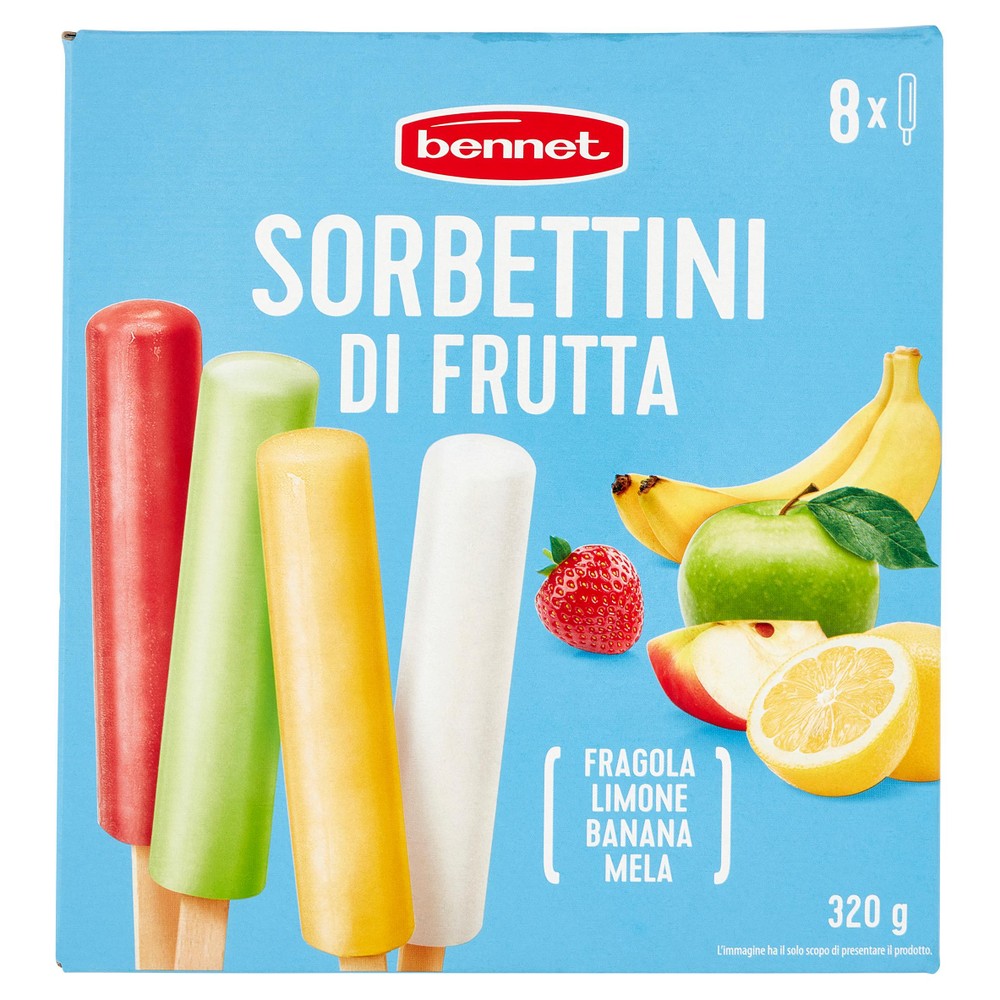 8 Sorbettini Frutta Gusti Vari Bennet - Foto 1
