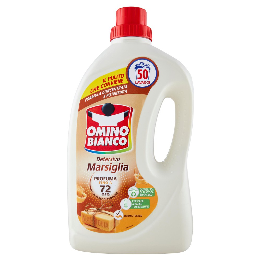 Detersivo Liquido Per Lavatrice Marsiglia Omino Bianco 50 Lavaggi - Foto 1