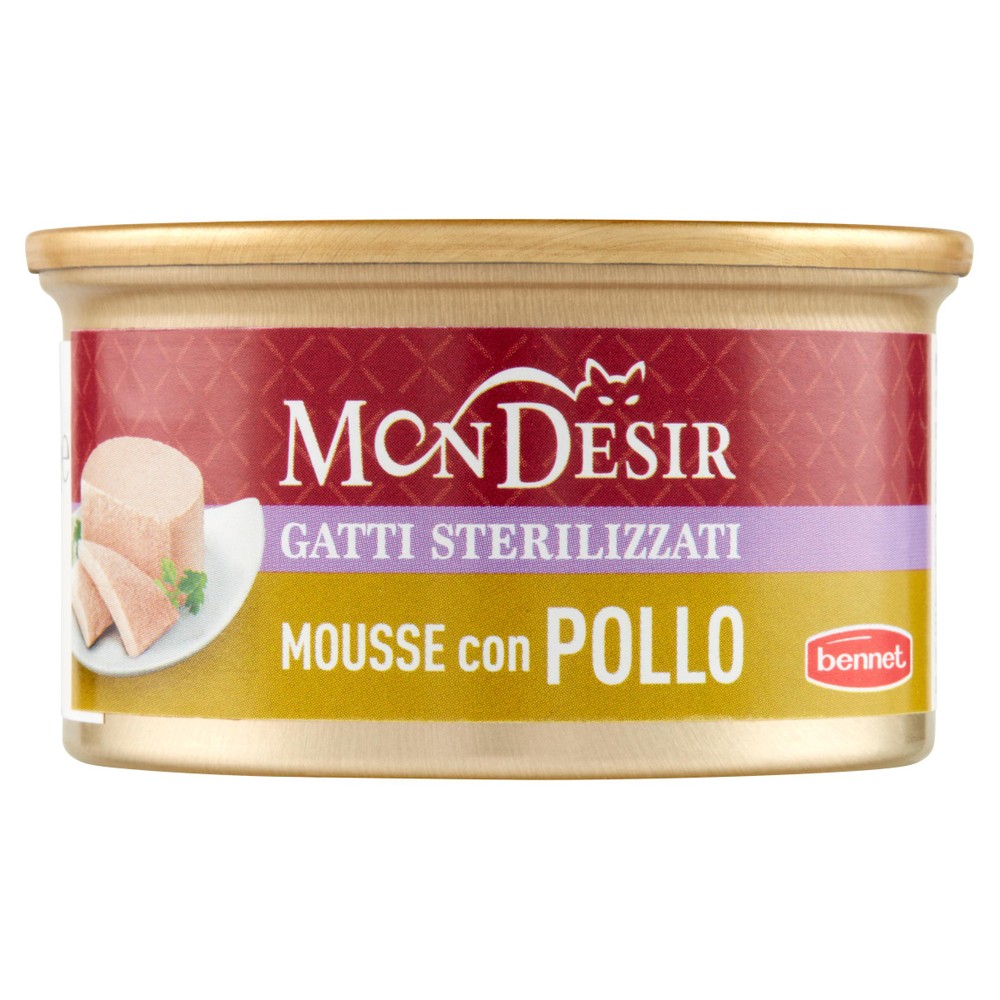 Mousse Gatti Sterilizzato Pollo Mon Desir Bennet - Foto 1
