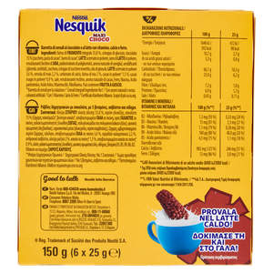 Barrette Maxi Choco Ai Cereali E Cioccolato Al Latte 6x25g Nesquik - Foto 3