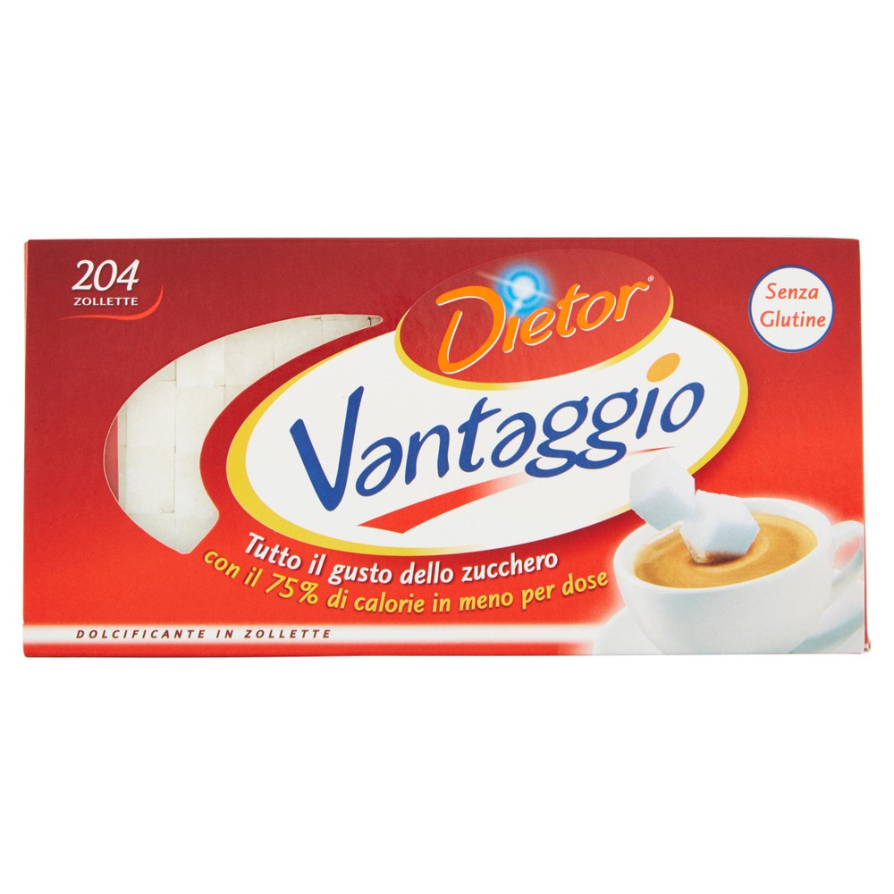 Dolcificante Vantaggio In Zollette 204x1,4g Dietor - Foto 1