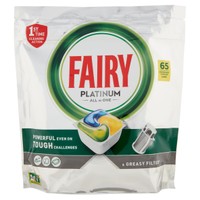 Detergente Lavastoviglie Al Limone Fairy Platinum,Conf. Da 65 Caps Detergente Lavastoviglie Al Limone Fairy Platinum,Conf. Da 65 Caps