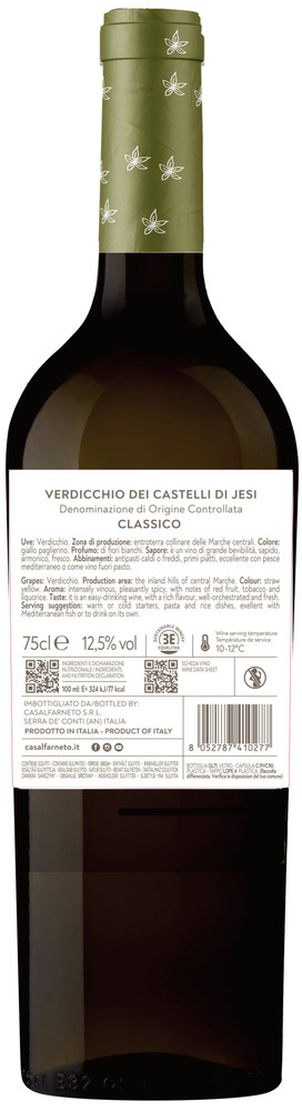 Verdicchio  Dei Castelli Di Jesi Doc Classico - Foto 3