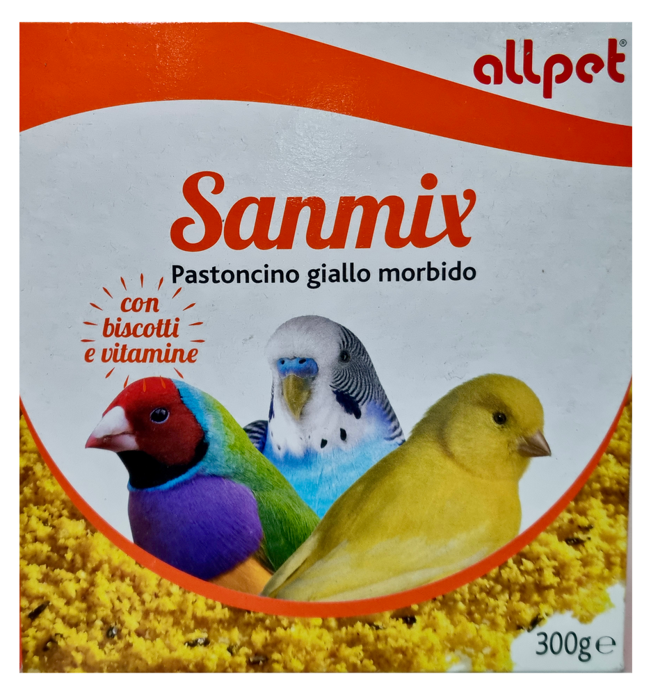 Pastoncino Giallo Per Uccelli Granivori Sanmix Allpet - Foto 1