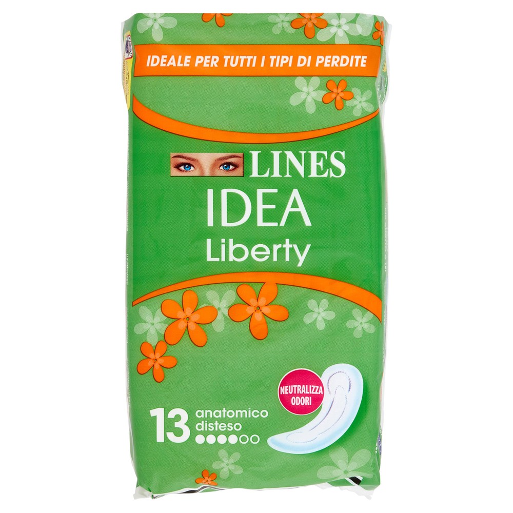 Assorbenti Liberty Anatomici 13 Pezzi Lines Idea - Foto 1
