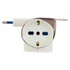 Adattatore Multisize 3 Prese 10/16a Spina 10a Polypool
