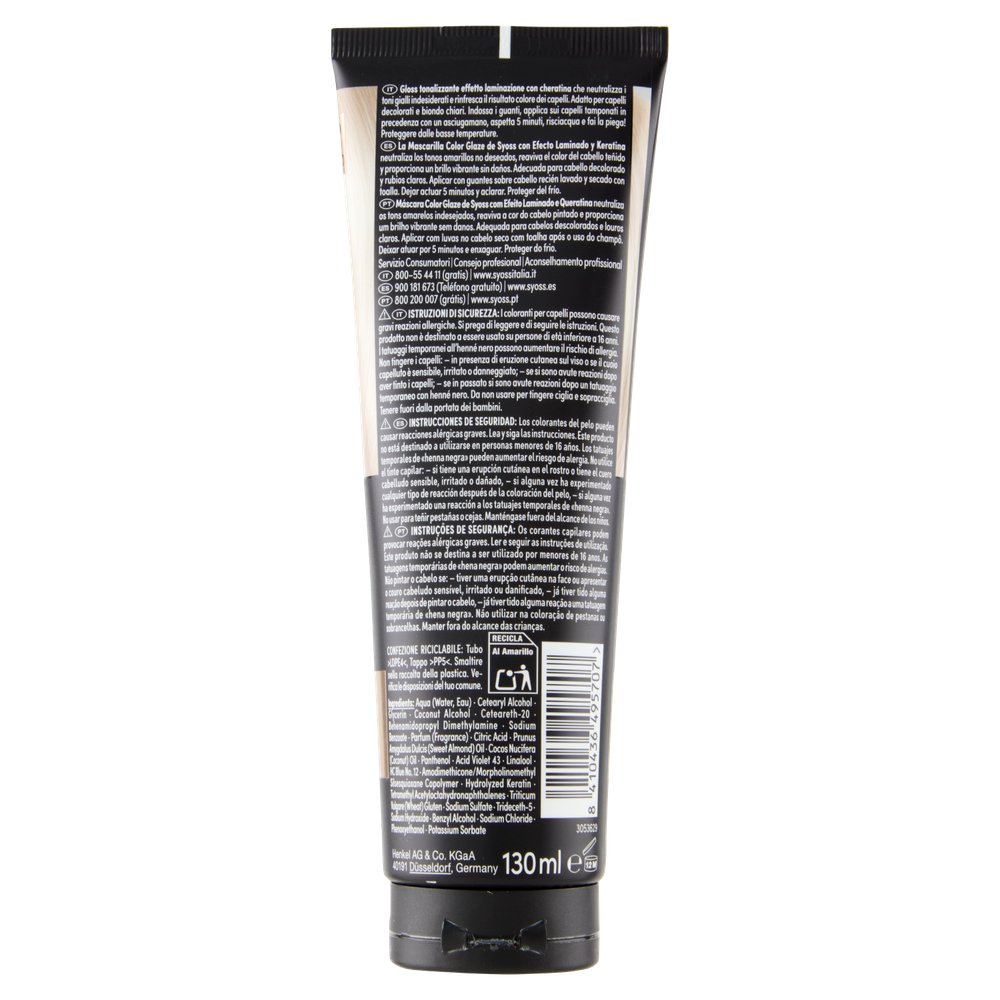 Syoss Glaze Biondo Platino Toner - Foto 3