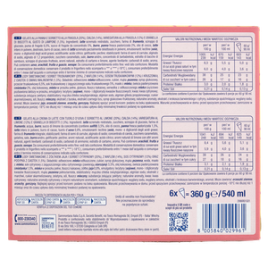 Sammontana Il Cono Cinque Stelle Panna & Fragola, Crema & Limone 6x60g - Foto 3