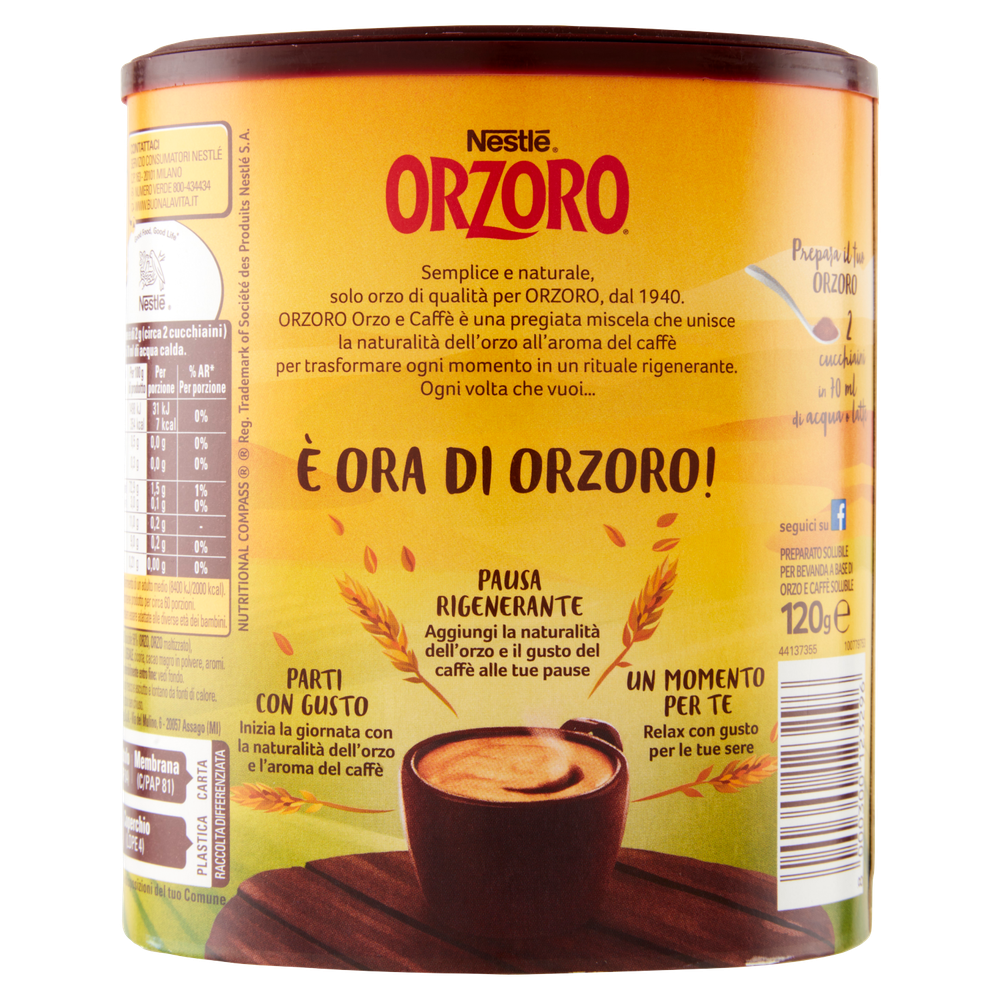 Orzo E Caffè Orzoro Solubile In Barattolo Nestlé - Foto 3