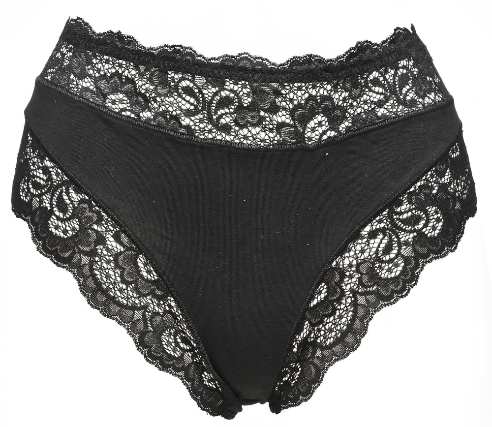 Slip Donna Con Pizzo Taglia 6 Nero Jadea - Foto 1