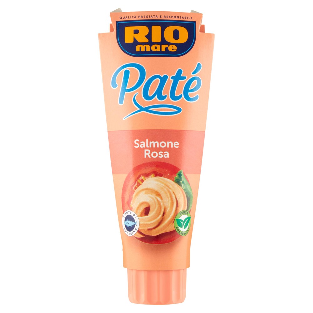 Paté Di Salmone Rosa Cremoso E Spalmabile In Tubetto