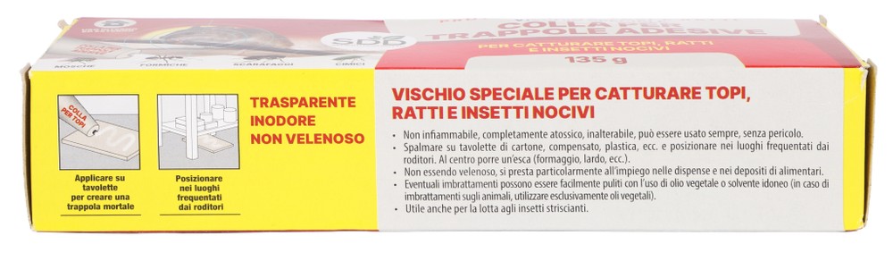 Colla Per Topi Tubetto 135gr Sdderati 2pz. - Foto 2