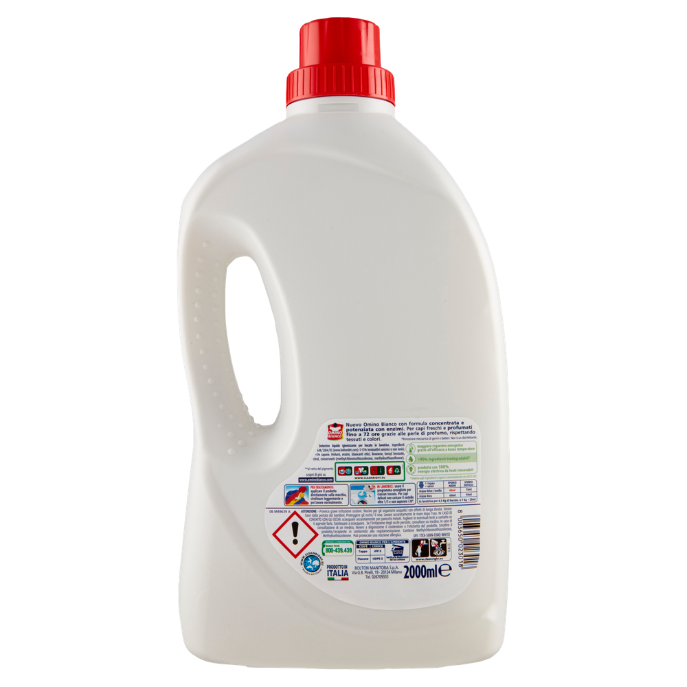 Detersivo Liquido Per Lavatrice Igienizzante Omino Bianco 50 Lavaggi - Foto 3