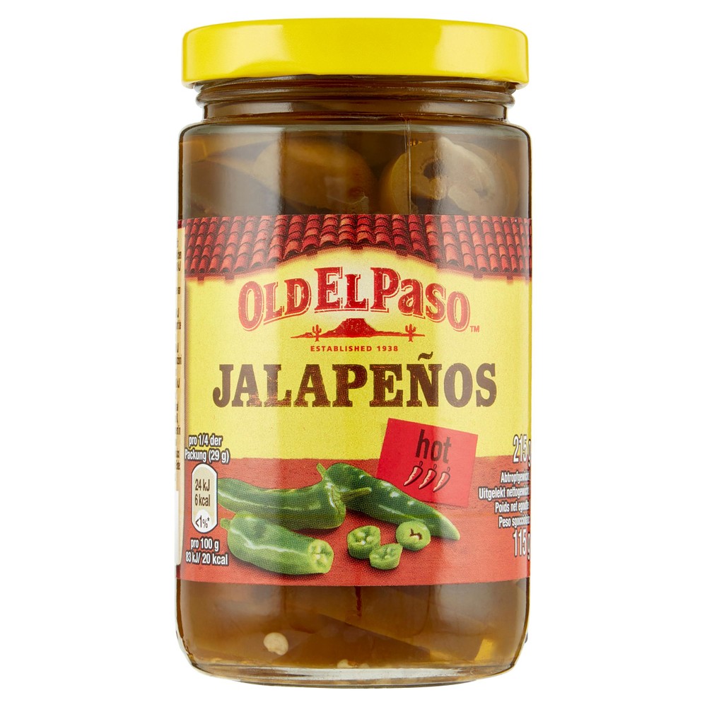 Peperoncini Jalapeños Hot A Fette Old El Paso - Foto 1