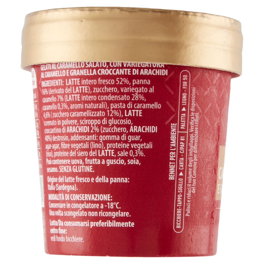 Monoporzione Gelato Caramello Salato Bennet