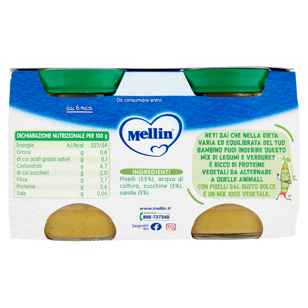 Omogeneizzato Piselli/Carote Mellin - Foto 3
