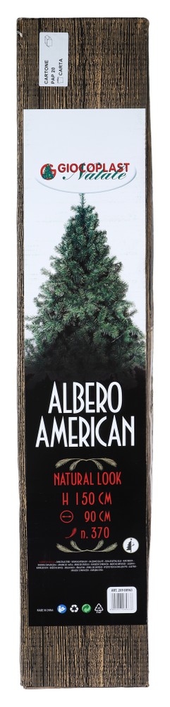 Albero American Cm 150 370 Rami Con Base In Ferro - Foto 1
