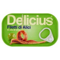 Filetti Di Alici In Olio D ' oliva Delicius Filetti Di Alici In Olio D ' oliva Delicius