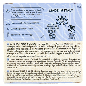 Shampoo Solido Capelli Grassi 50g Omnia Botanica - Foto 3