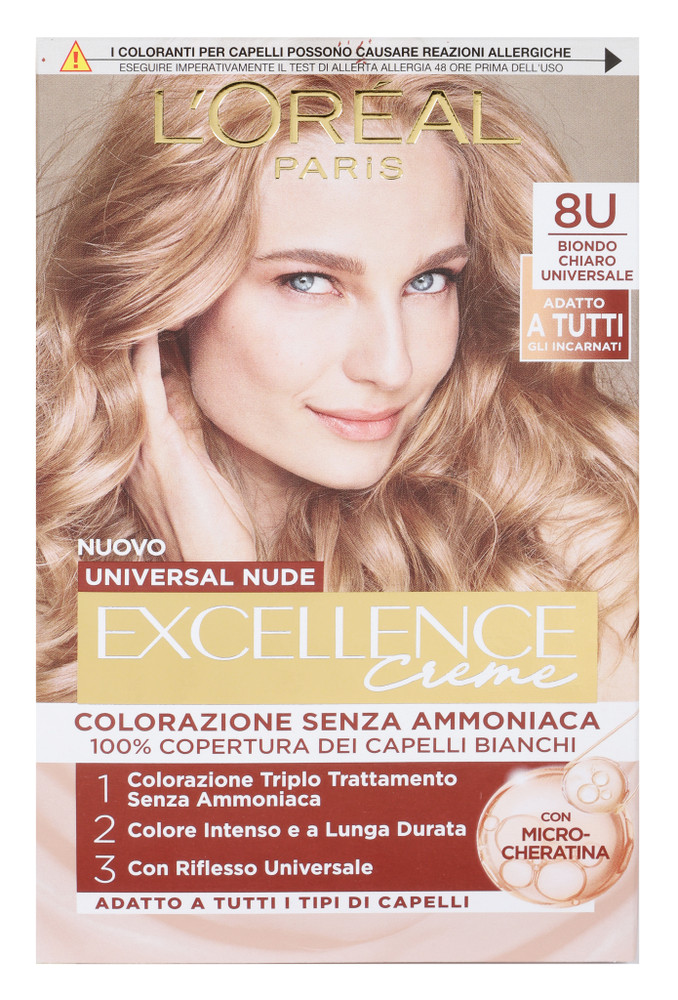 Colorazione Capelli Biondo Chiaro Nude 8u Excellence - Foto 1