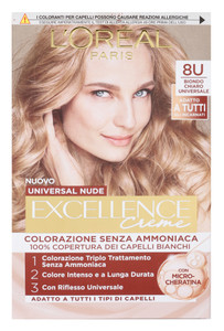 Colorazione Capelli Biondo Chiaro Nude 8u Excellence - Foto 1