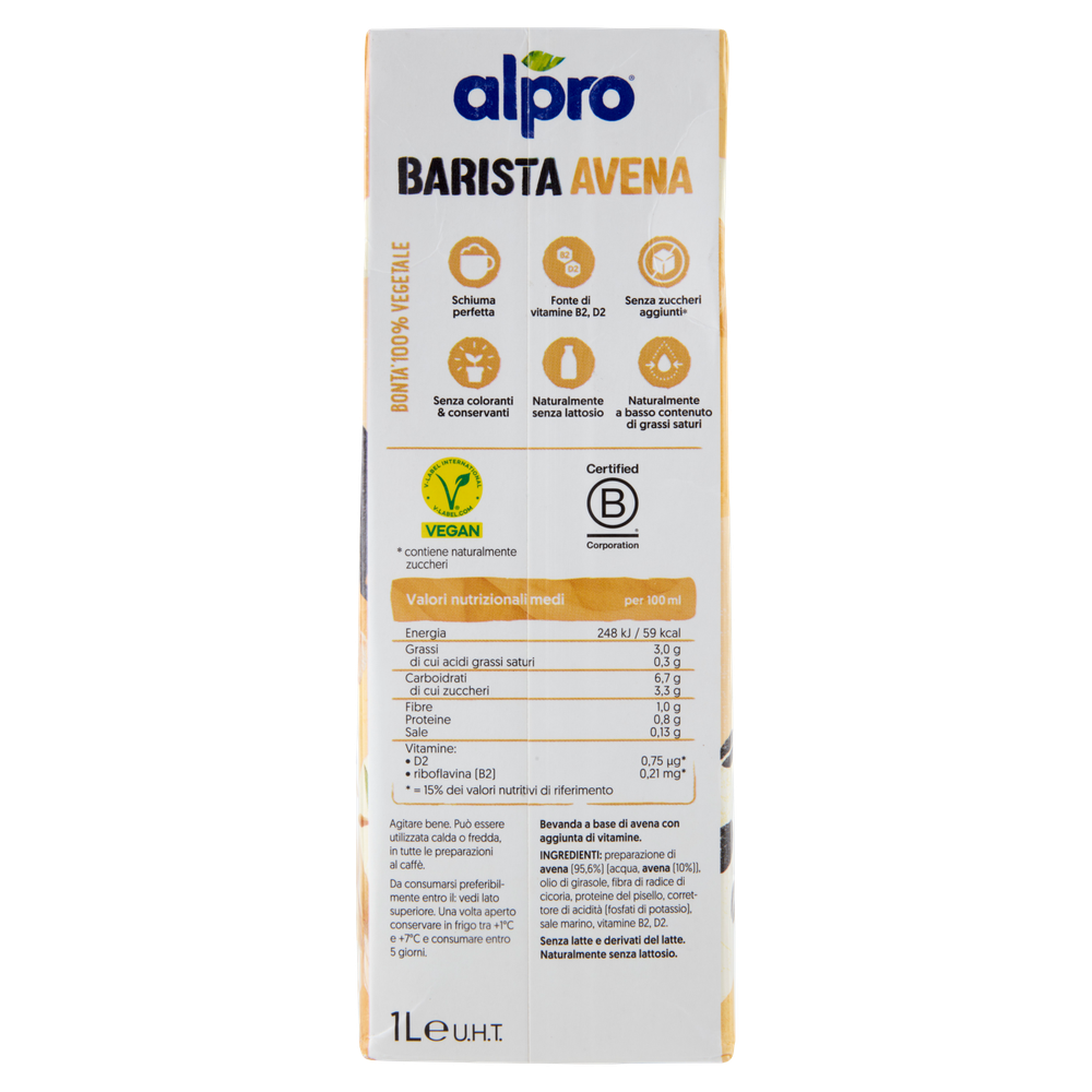 Bevanda 100% Vegetale All'avena Alpro Barista - Foto 3