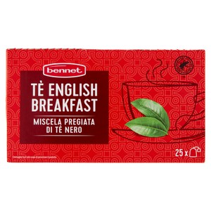 Tè Nero English Breakfast In Filtri 25x2g Bennet - Foto 1