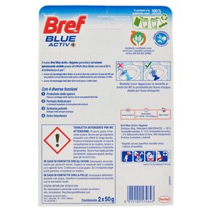 Tavoletta Detergente Wc Azione Igienizzante Blue Activ+ Hygiene Bref - Foto 3