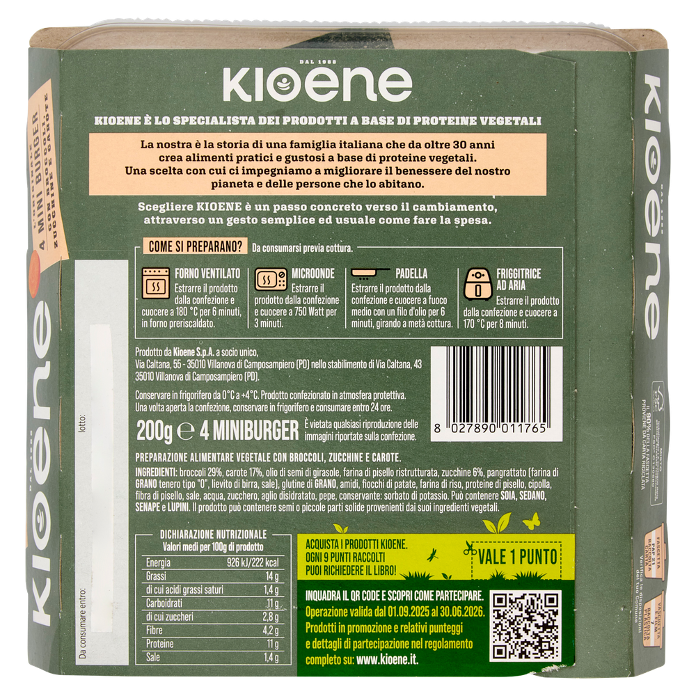 Mini Burger Broccoli Carote E Zucchine Kioene - Foto 3