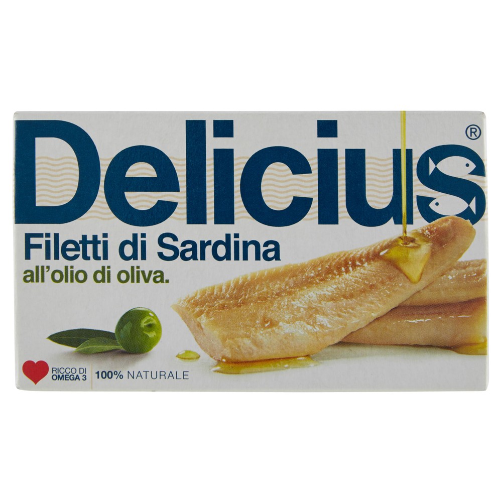 Filetti Di Sardina In Olio D'oliva Delicius - Foto 1