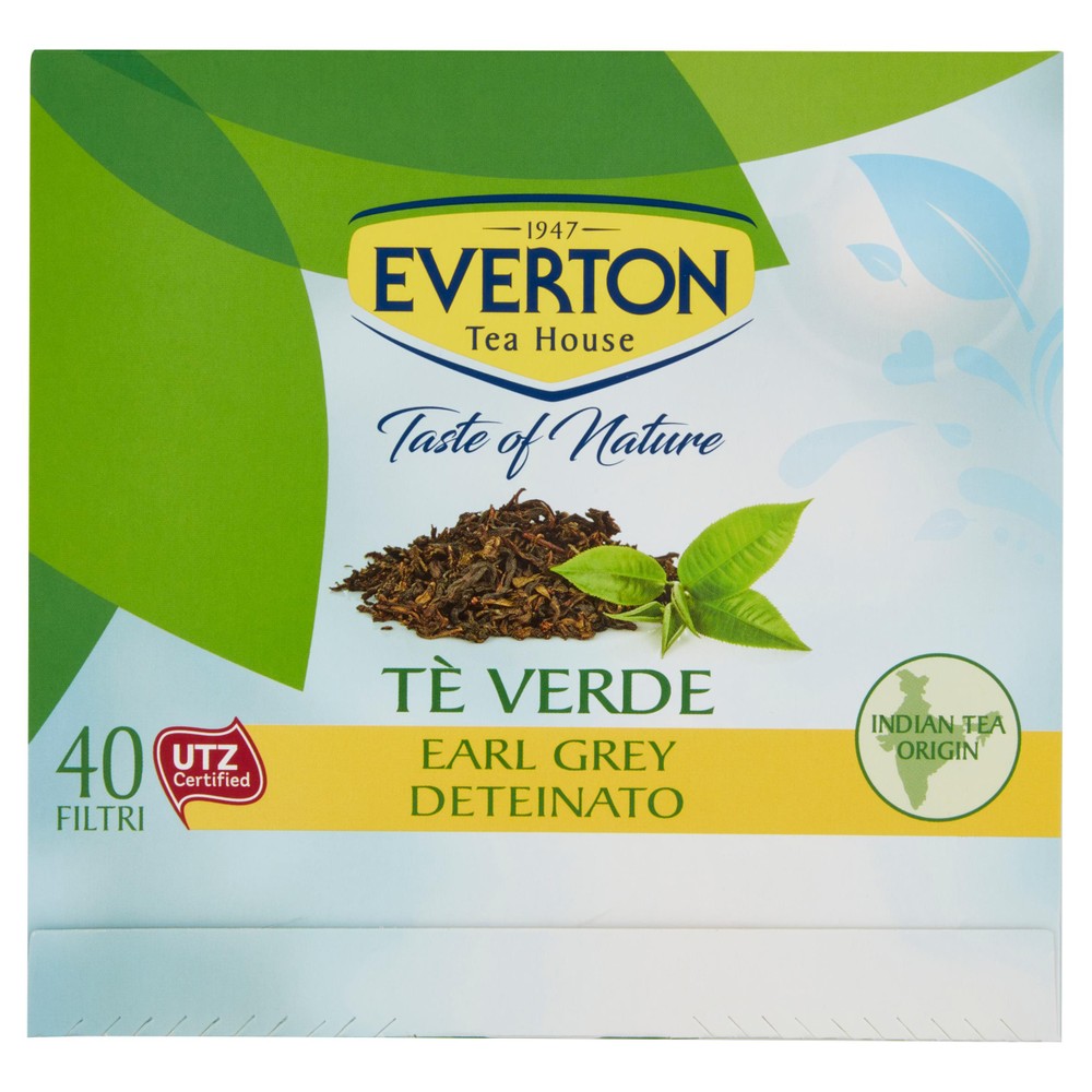 Tè Verde Earl Grey Deteinato Taste Of Nature 40x1,4 G Everton - Foto 1