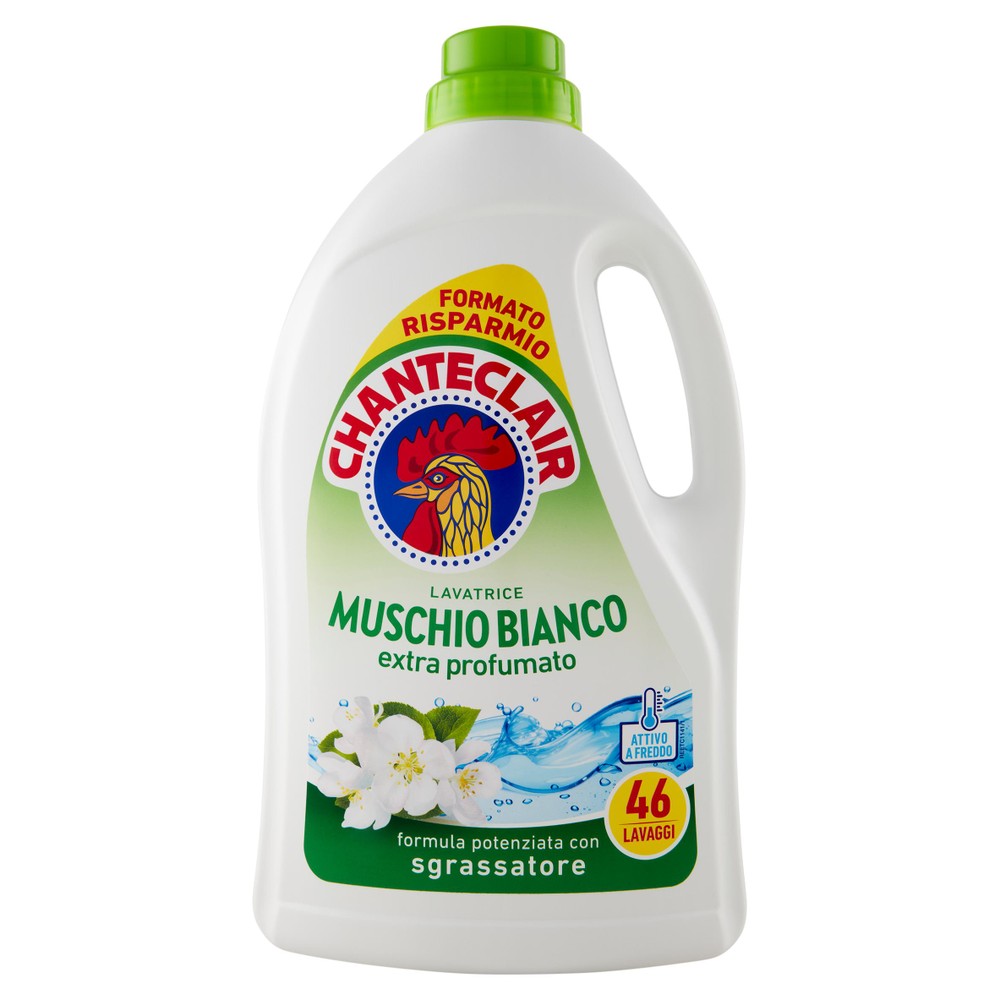 Detersivo Liquido Lavatrice Muschio Bianco Chanteclair 46 Lavaggi - Foto 1