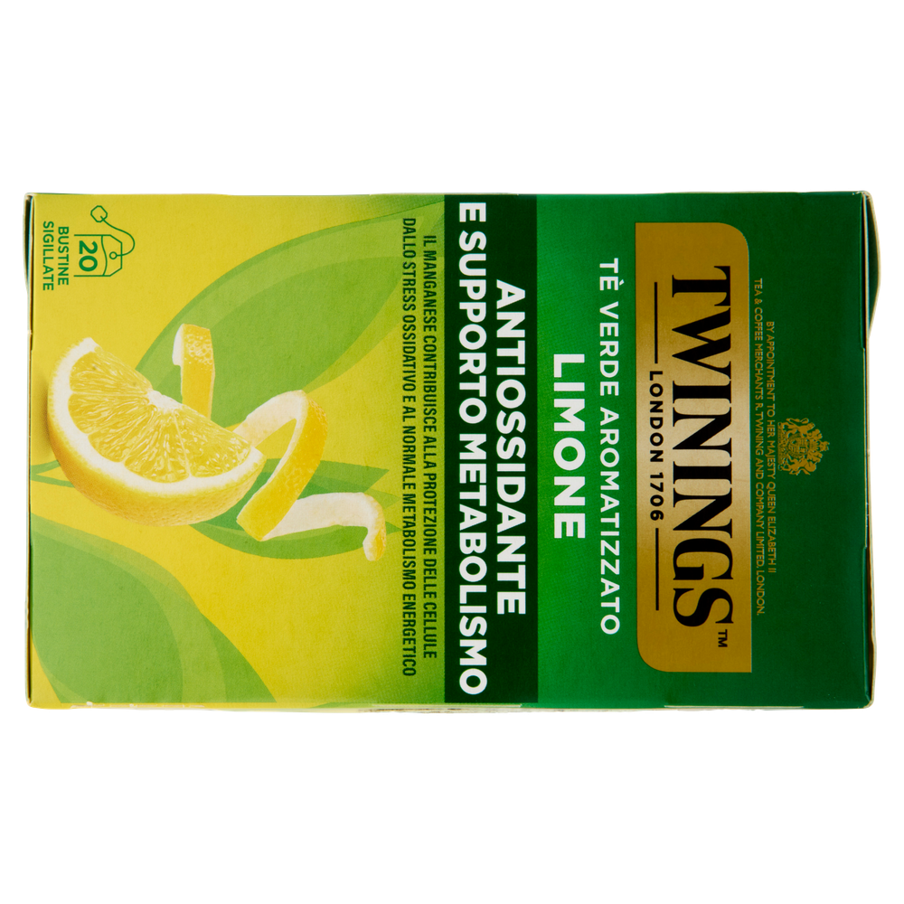 Te' Verde Aromatizzato Limone Twinings, Conf.20 Bustine - Foto 3
