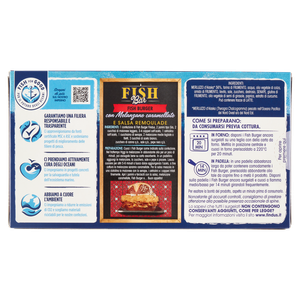2 Fish Burger Con 100% Filetti Di Merluzzo Capitan Findus