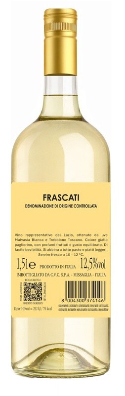 Vino Bianco Frascati Doc La Priora - Foto 2