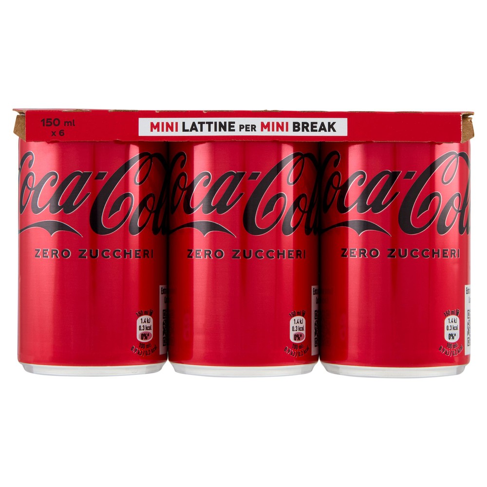 6 Lattine Mini Coca Cola Zero - Foto 1