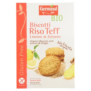 Biscotti Riso Teff Limone E Zenzero Senza Glutine Bio Germinal
