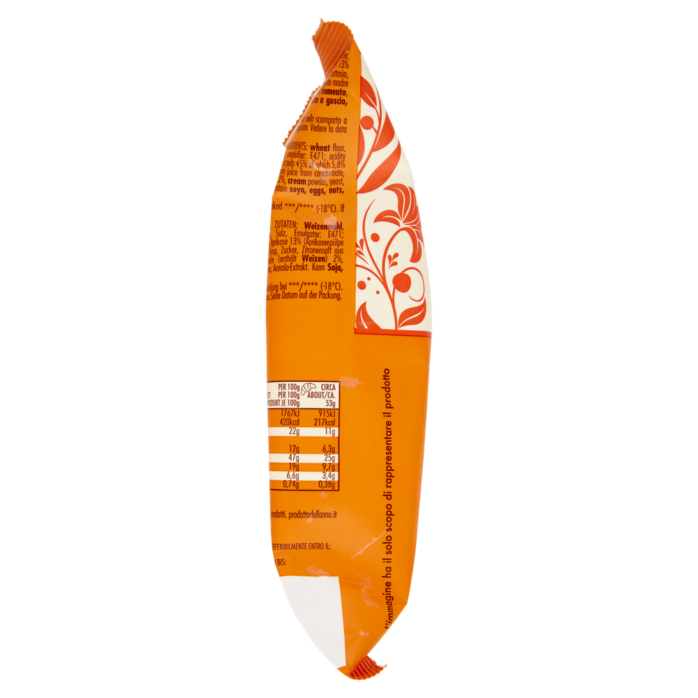 Busta Cornetto Albicocca Lievito Madre 6x62g Tre Marie