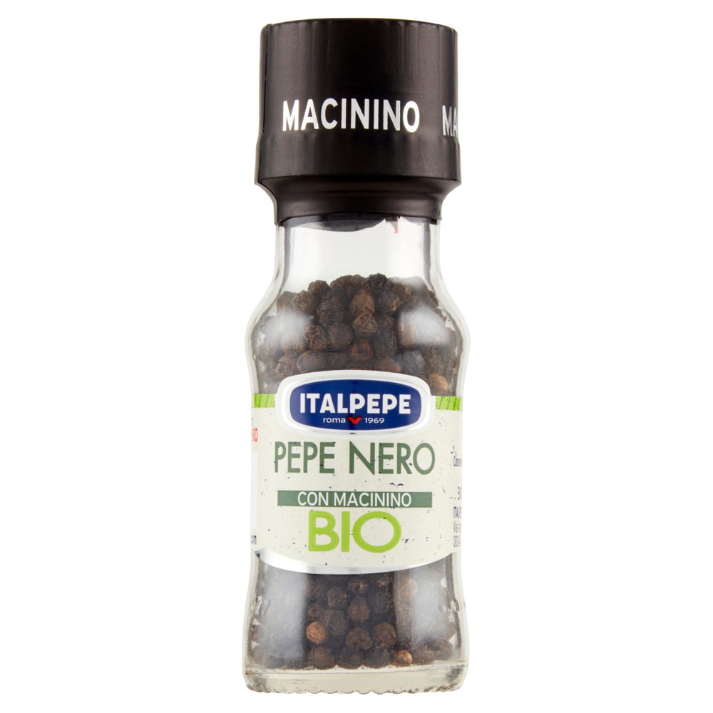 Pepe Nero Biologico In Grani Essiccati Con Macinino Italpepe - Foto 1