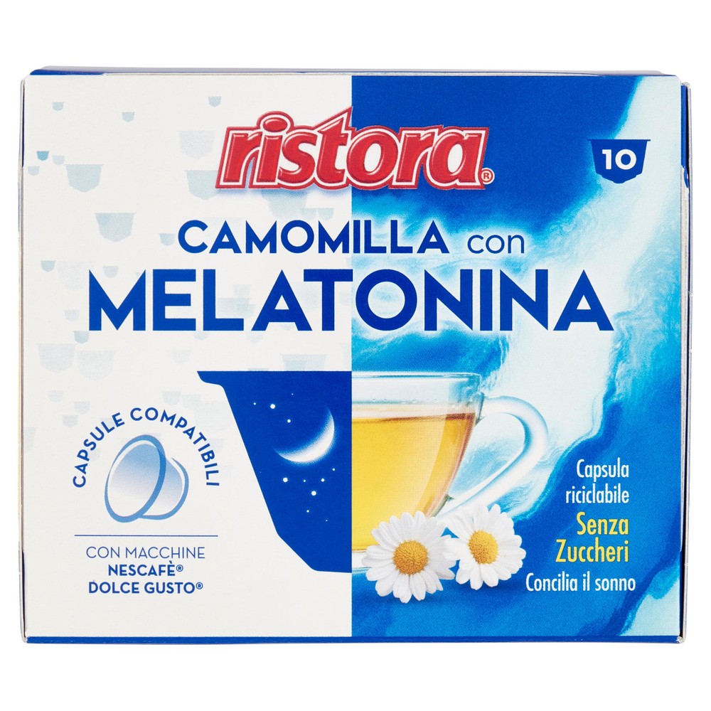 Camomilla Con Melatonina Capsule Per Macchine Nescafè 10pz Ristora - Foto 1
