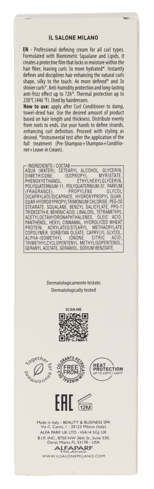 Crema Definizione Per Capelli Ricci Il Salone Milano - Foto 3