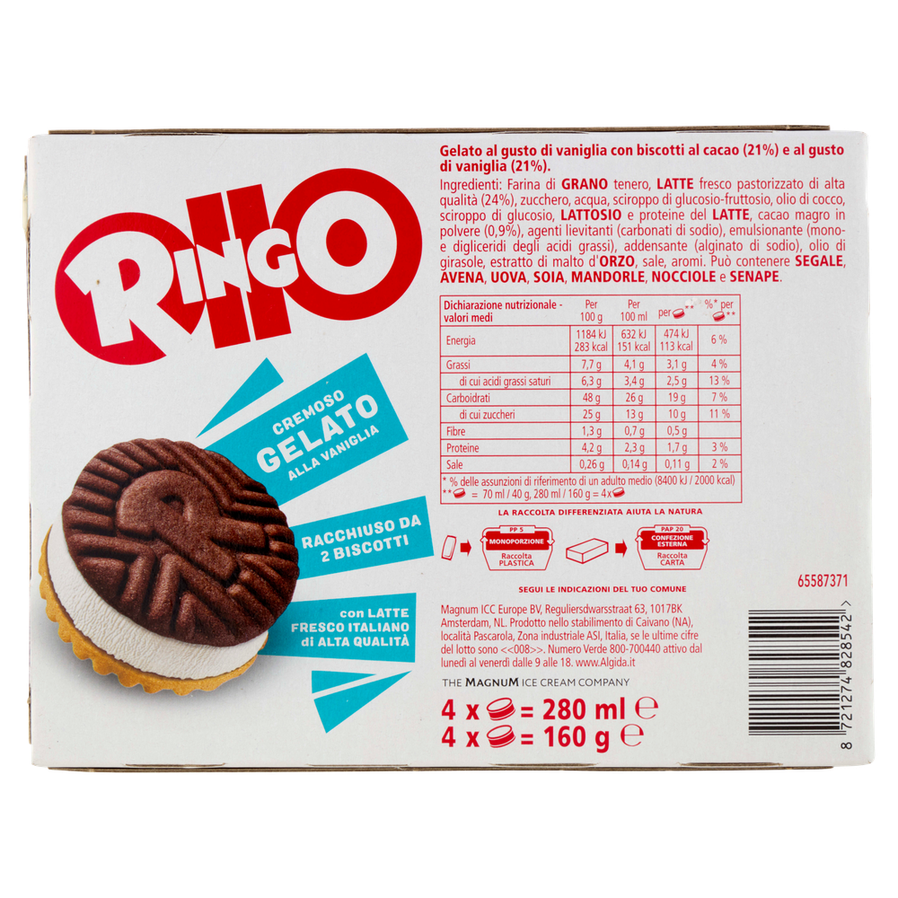 Ringo Sandwich 4x160g Ringo Barilla - Foto 3