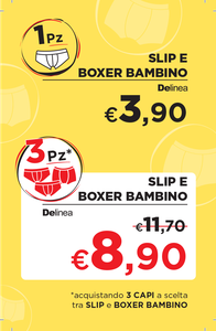 Boxer Bambino 4/5 Blu Con Elastico Parlato Delinea