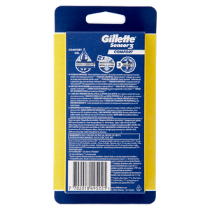 Lamette Da Uomo Usa E Getta Sensor3 Comfort Gillette 3+2 Pezzi - Foto 3