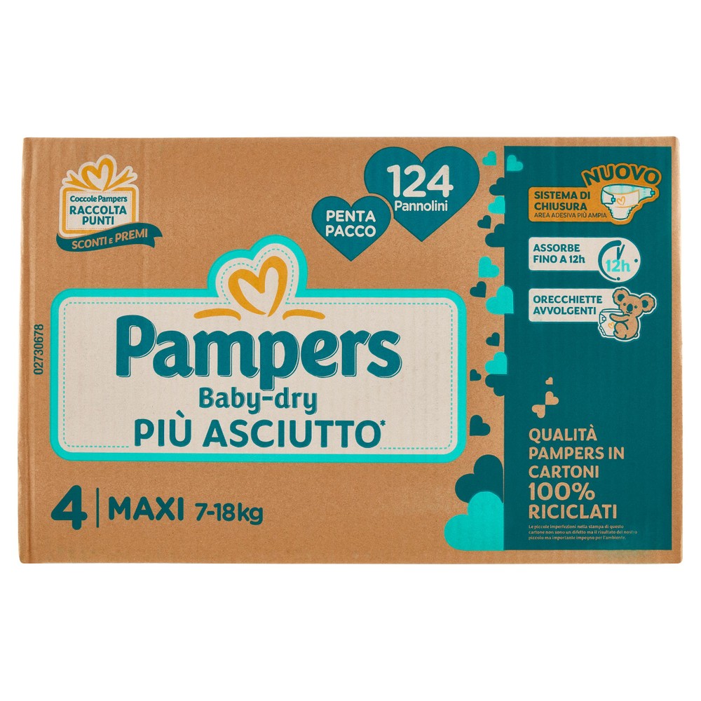 124 Pannolini Maxi Baby Dry Pampers - Foto 1