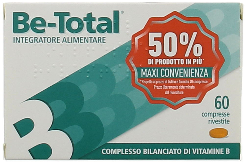 Vitamina B B3 B12 Integratore Alimentare Energia Acido Folico Betotal - Foto 1